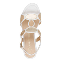 Marco Tozzi 2-28363-46 197 White Comb Wedge Sandals