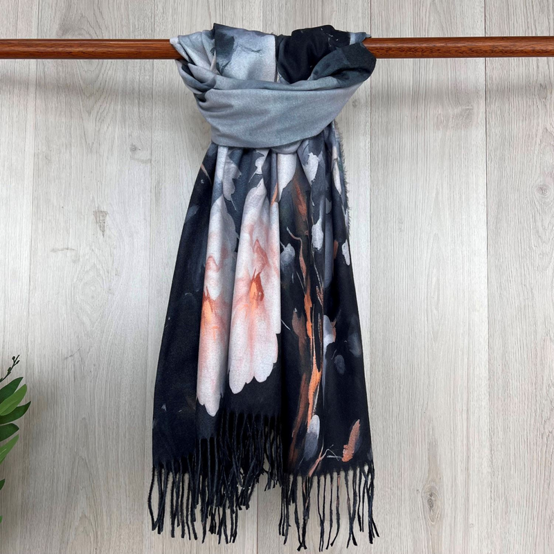 Reevo S6346 2 Black Winter Scarf