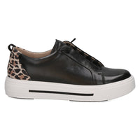 Caprice 9-23709-44 019 Black Comb Lace-Up Trainers