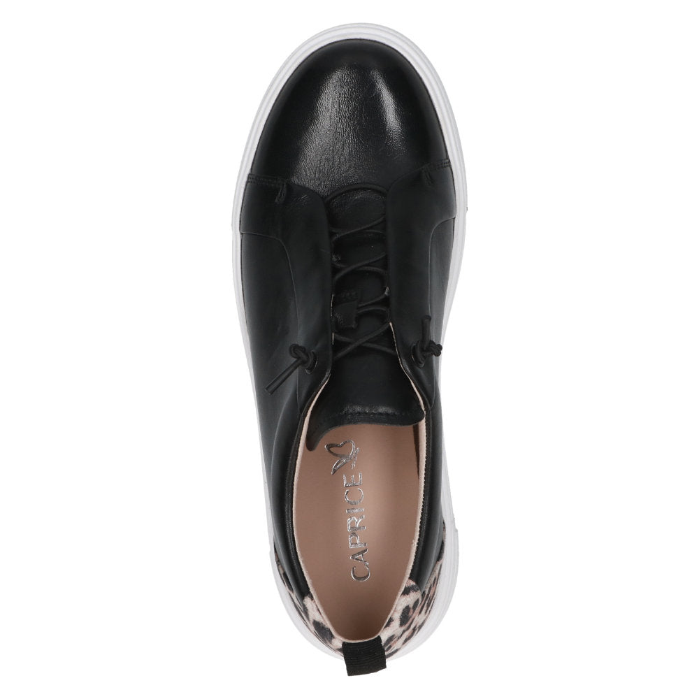 Caprice 9-23709-44 019 Black Comb Lace-Up Trainers