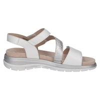 Caprice 9-28716-44 197 White Comb Sandals