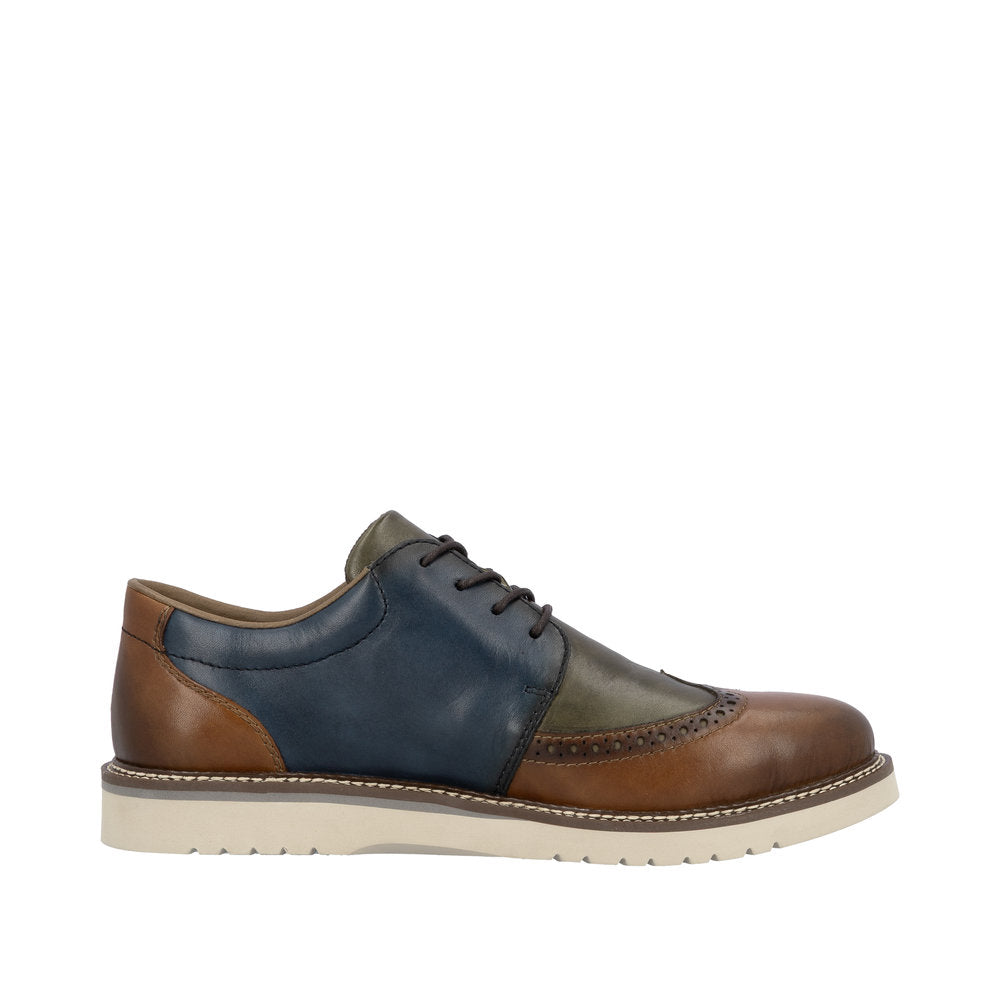 Rieker 04504-90 Muskat/Forest/Royal Blue Shoes