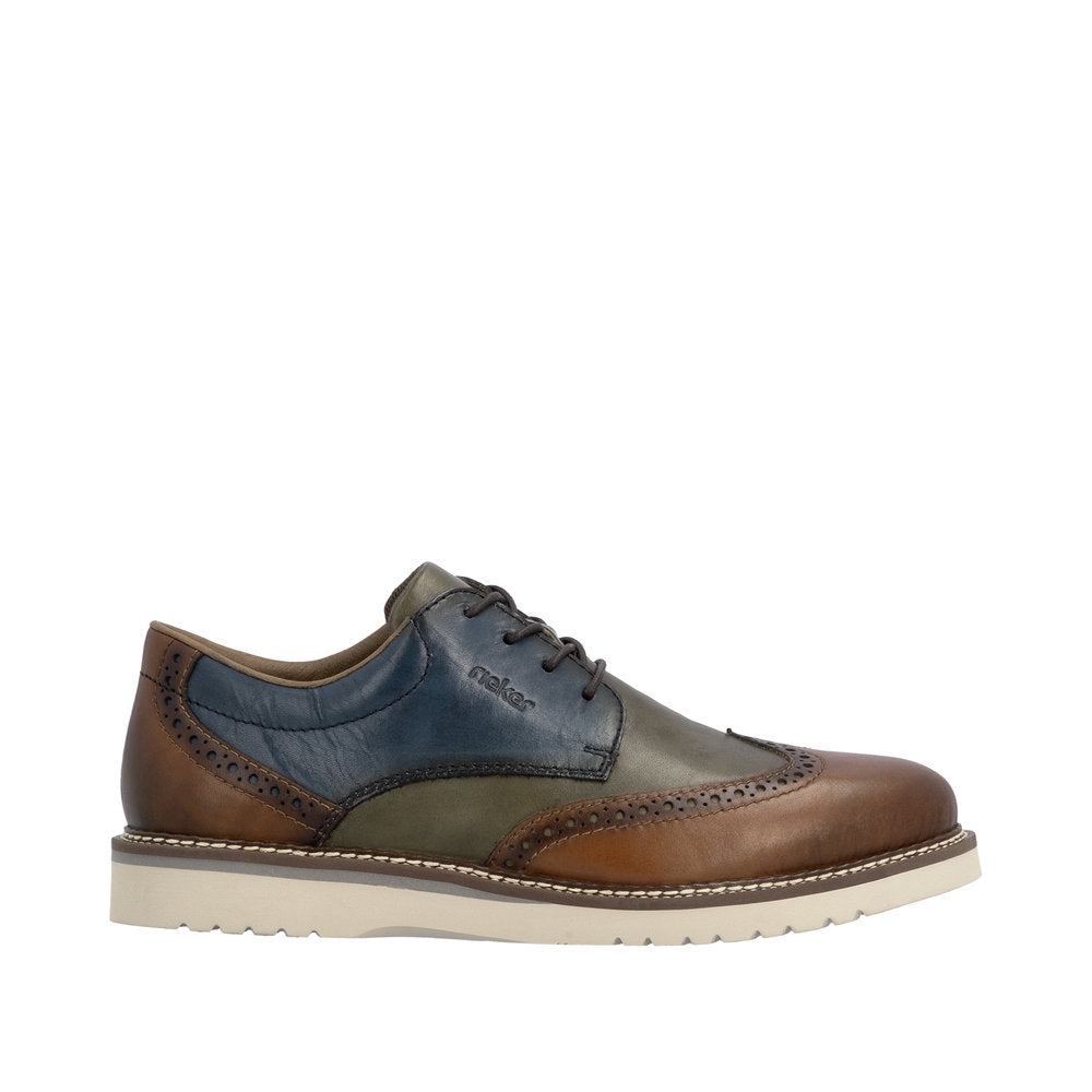 Rieker 04504-90 Muskat/Forest/Royal Blue Shoes