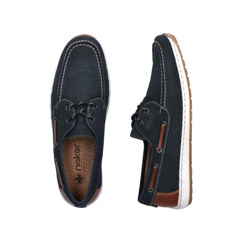 Rieker 08816-14 Guido Navy Shoes