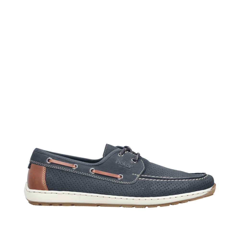 Rieker 08816-14 Guido Navy Shoes