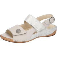 Waldlaufer 342002-212-424 Heliett White Cream Sandals - Wide