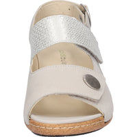 Waldlaufer 342002-212-424 Heliett White Cream Sandals - Wide