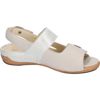 Waldlaufer 342002-212-424 Heliett White Cream Sandals - Wide