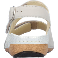 Waldlaufer 342002-212-424 Heliett White Cream Sandals - Wide