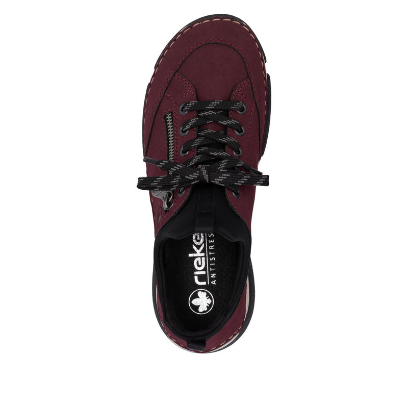Rieker 45973-36 Bordeaux/Schwarz Shoes