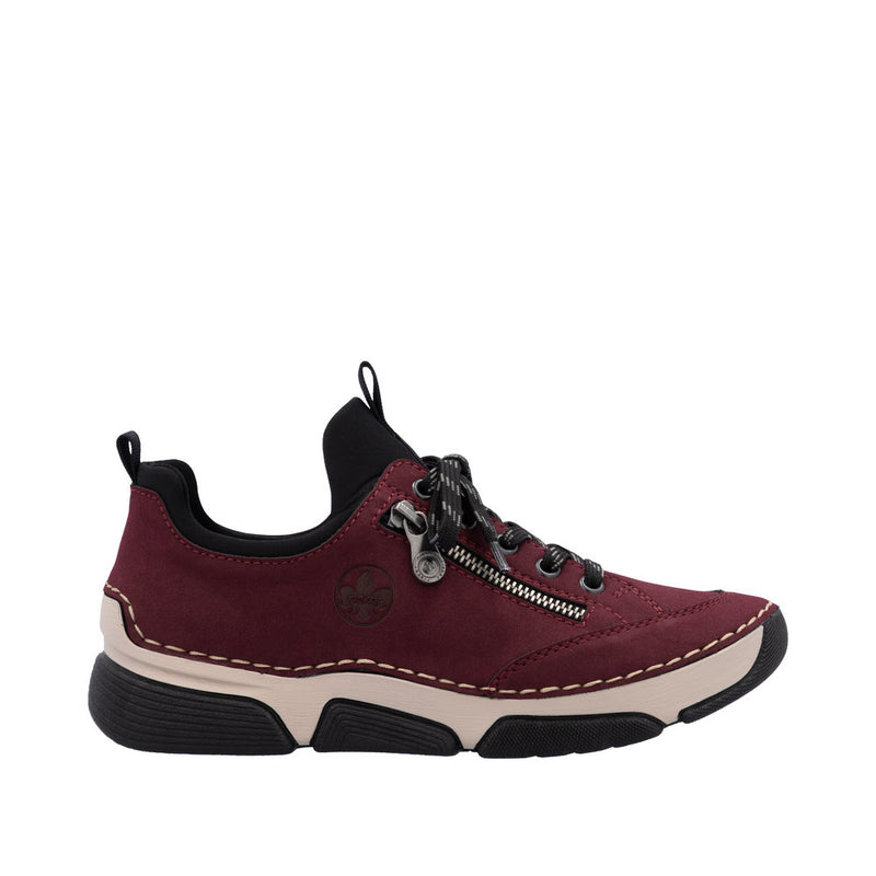 Rieker 45973-36 Bordeaux/Schwarz Shoes