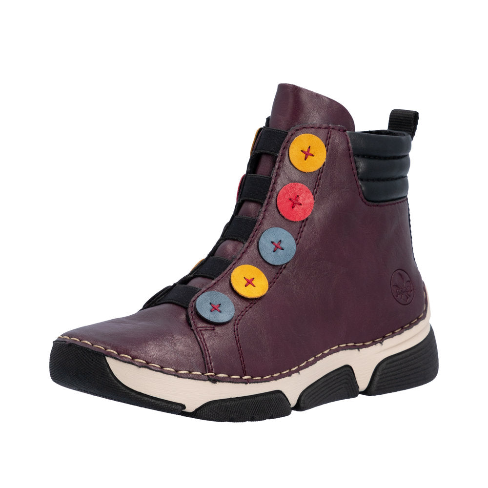 Rieker 45977-30 Angela Purple Boots