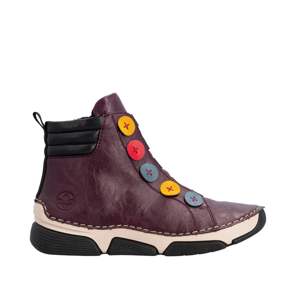 Rieker 45977-30 Angela Purple Boots