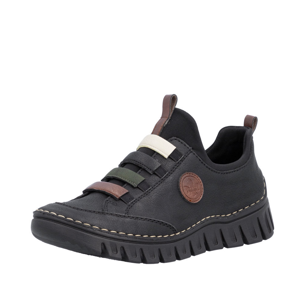 Rieker 57550-00 Angela Black Shoes