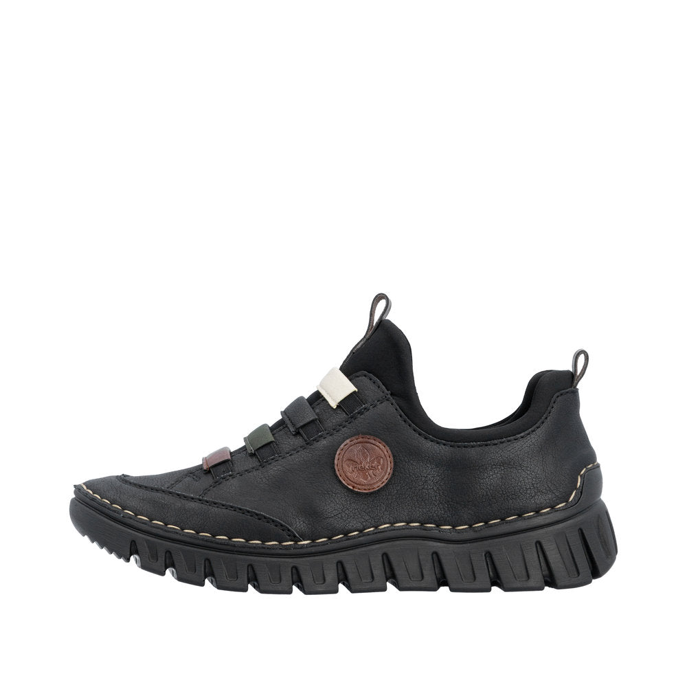 Rieker 57550-00 Angela Black Shoes