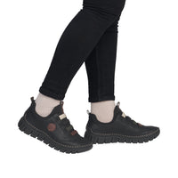 Rieker 57550-00 Angela Black Shoes