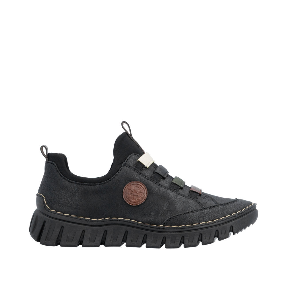 Rieker 57550-00 Angela Black Shoes