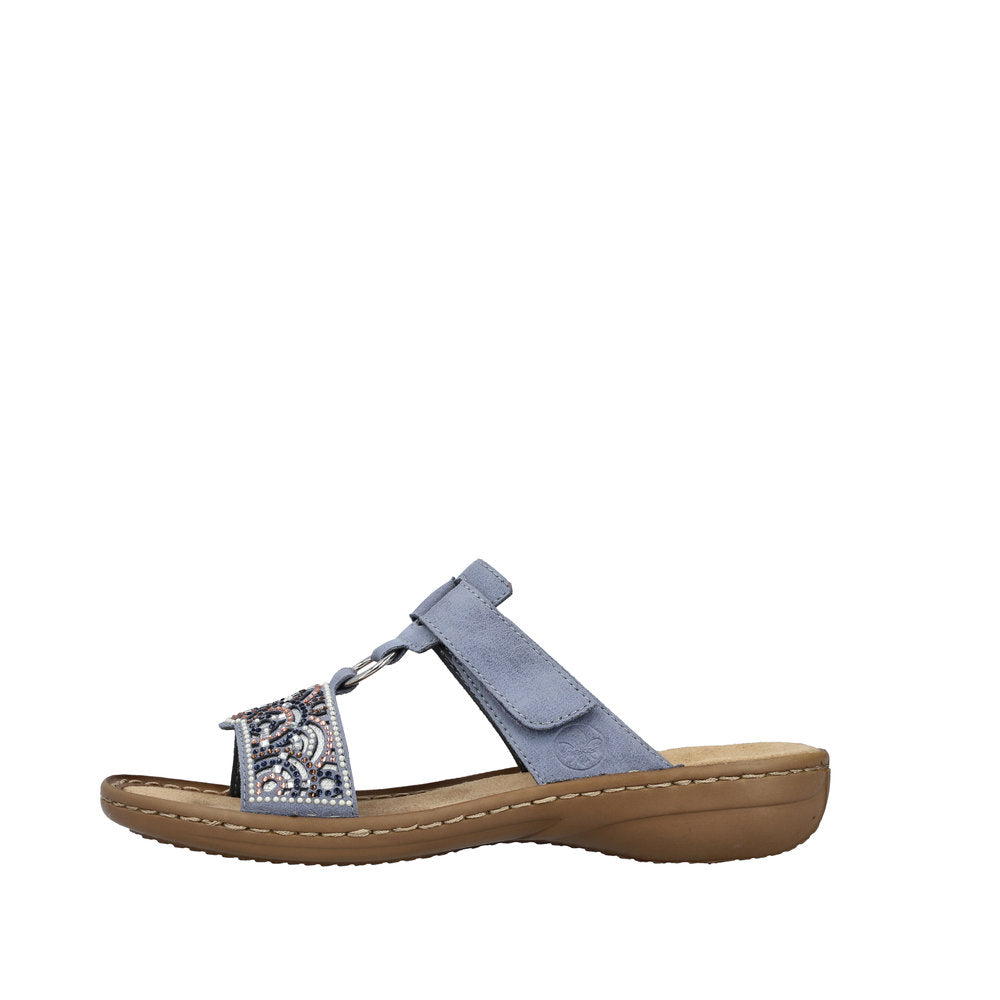 Rieker 608K2-12 Regina Blue Mules