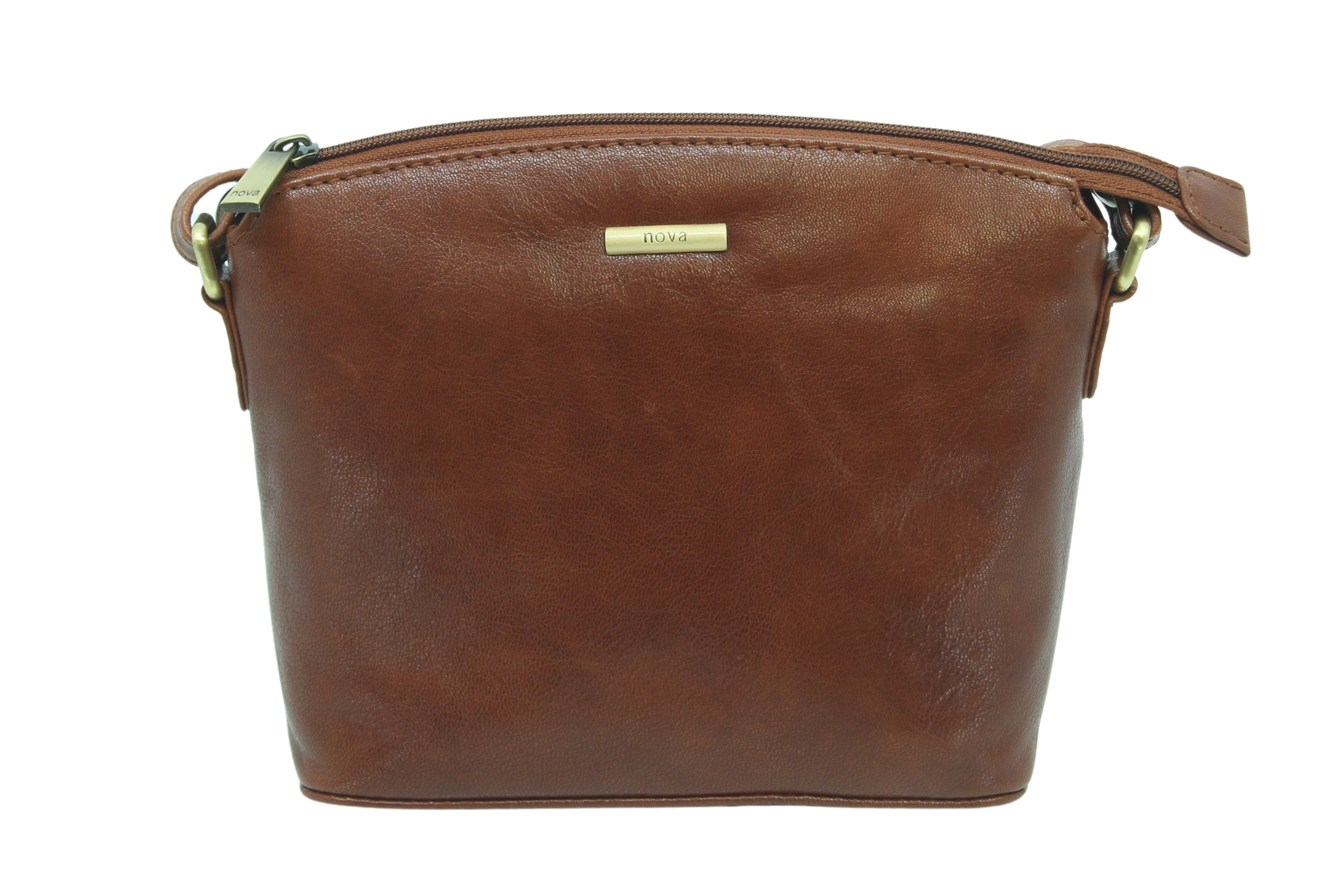 Nova Leathers Small Dome Cognac  (6133)