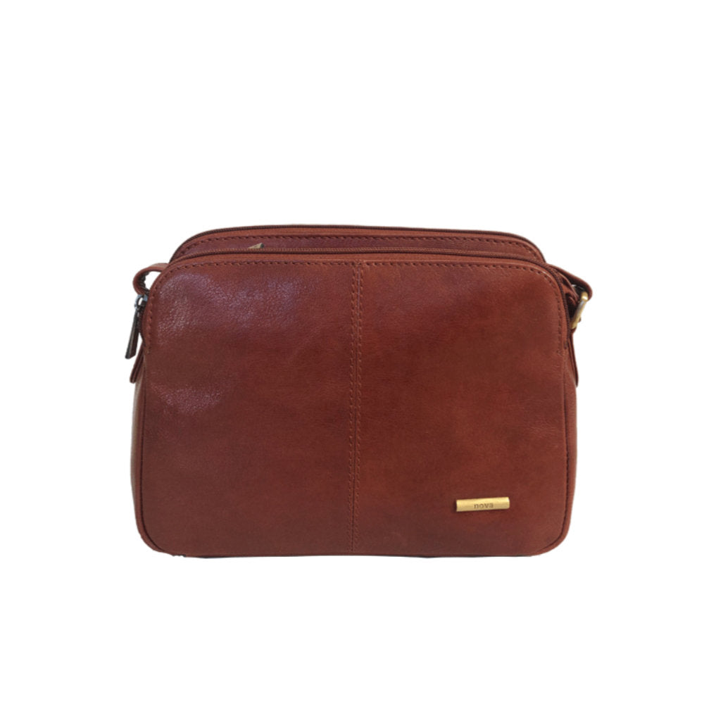 Nova Leathers 6137 Cognac Handbag