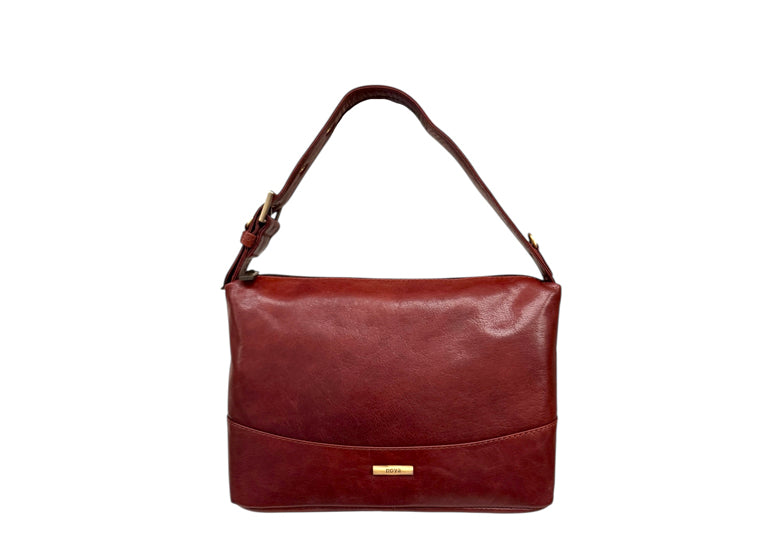 Nova Leathers Short Handle Shoulder Cognac  (6166)