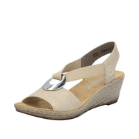 Rieker 624H6-93 Fanni Beige Sandals