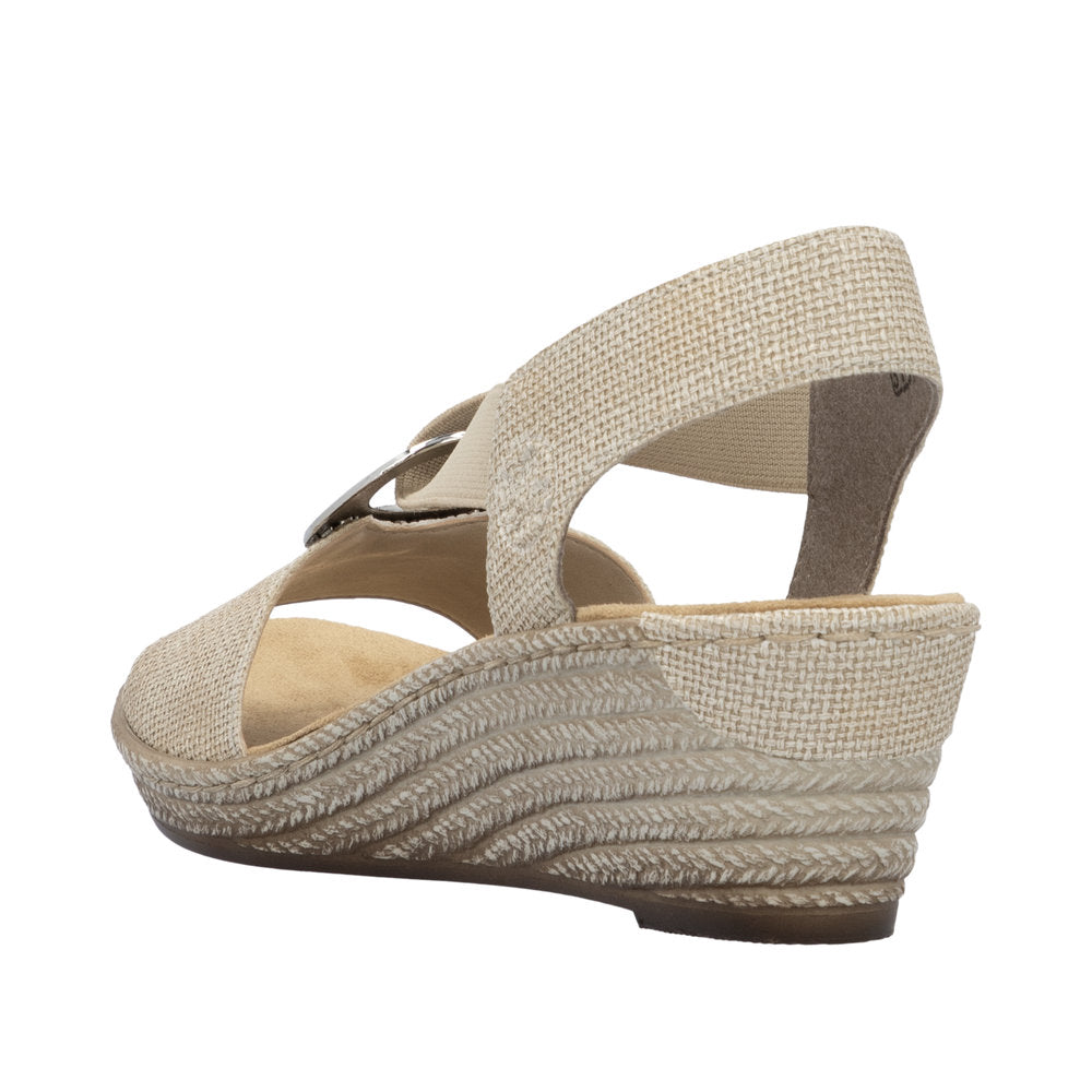Rieker 624H6-93 Fanni Beige Sandals
