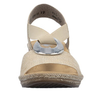 Rieker 624H6-93 Fanni Beige Sandals