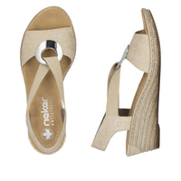 Rieker 624H6-93 Fanni Beige Sandals