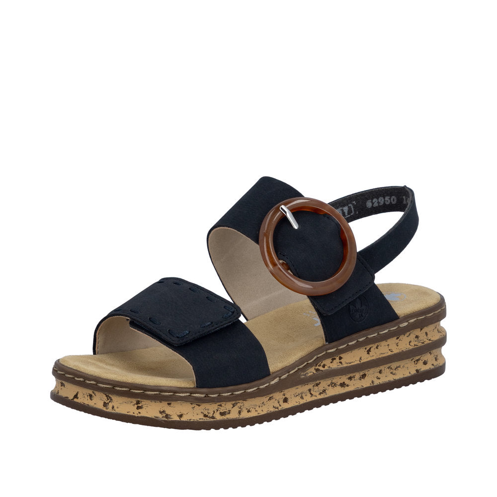 Rieker 62950-14 Regina Navy Sandals
