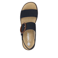 Rieker 62950-14 Regina Navy Sandals