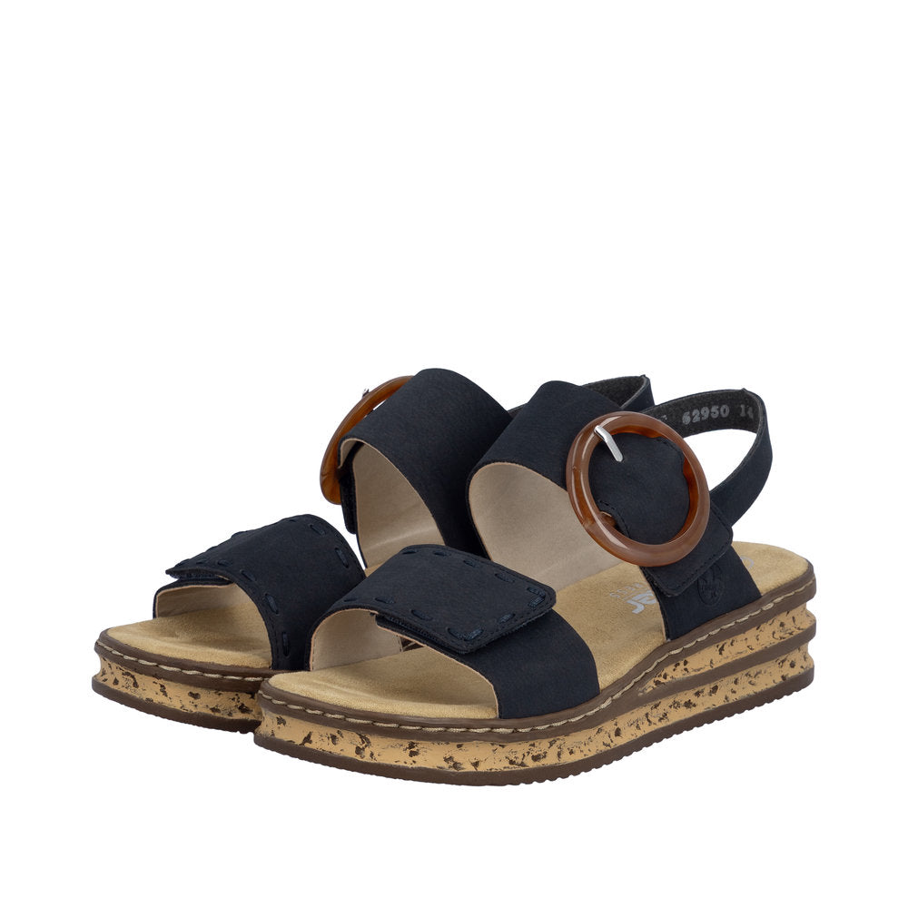 Rieker 62950-14 Regina Navy Sandals
