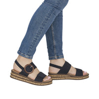 Rieker 62950-14 Regina Navy Sandals