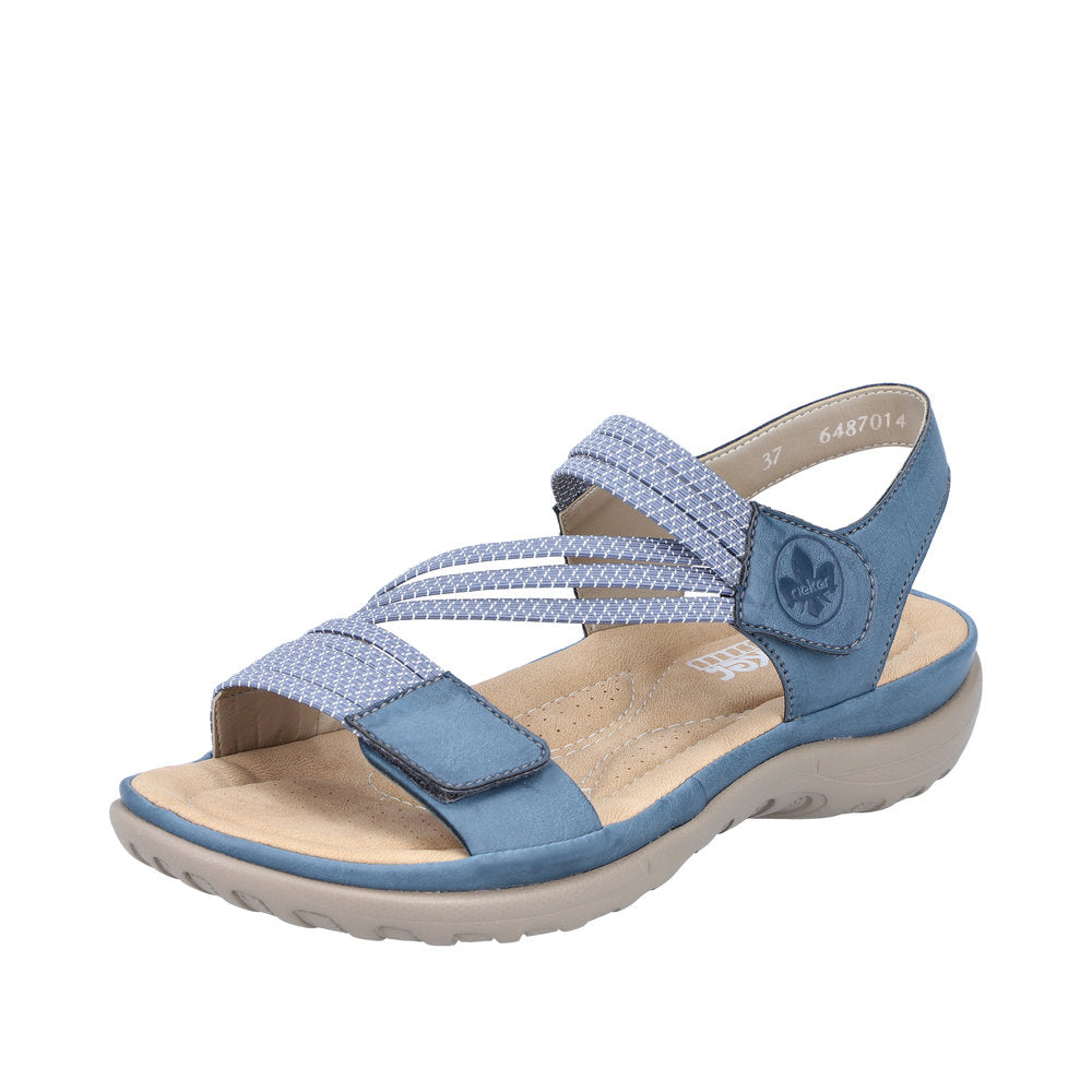 Rieker 64870-14 Franja Blue Sandals