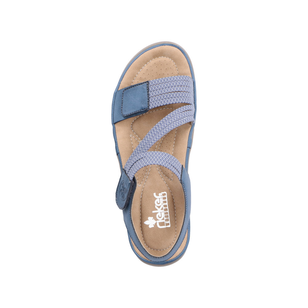Rieker 64870-14 Franja Blue Sandals