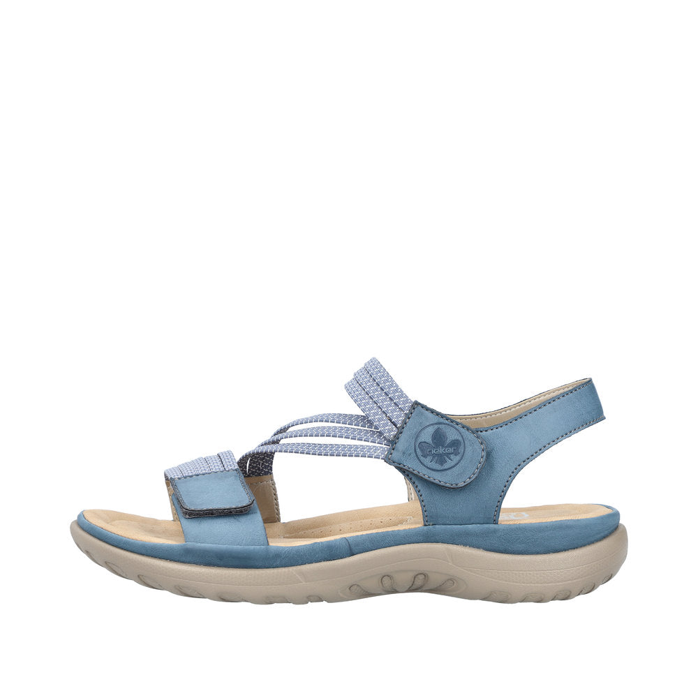 Rieker 64870-14 Franja Blue Sandals