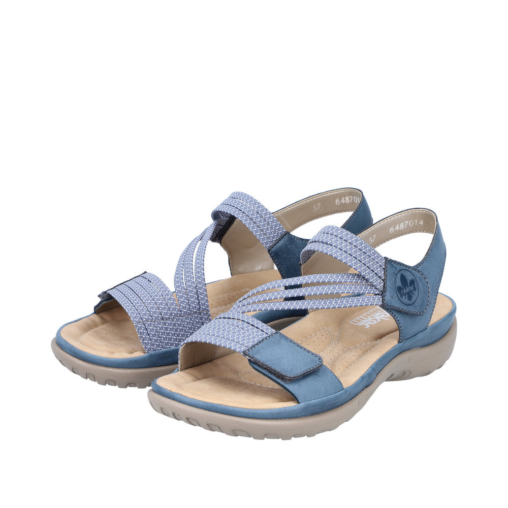 Rieker 64870-14 Franja Blue Sandals