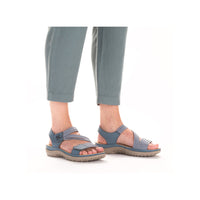 Rieker 64870-14 Franja Blue Sandals