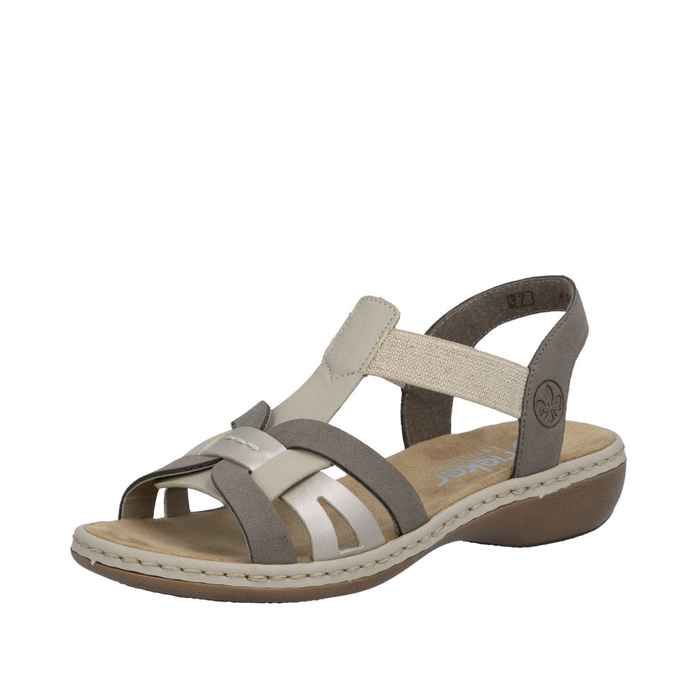 Rieker 65918-64 Regina Brown Combi Sandals