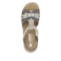 Rieker 65918-64 Regina Brown Combi Sandals