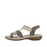 Rieker 65918-64 Regina Brown Combi Sandals
