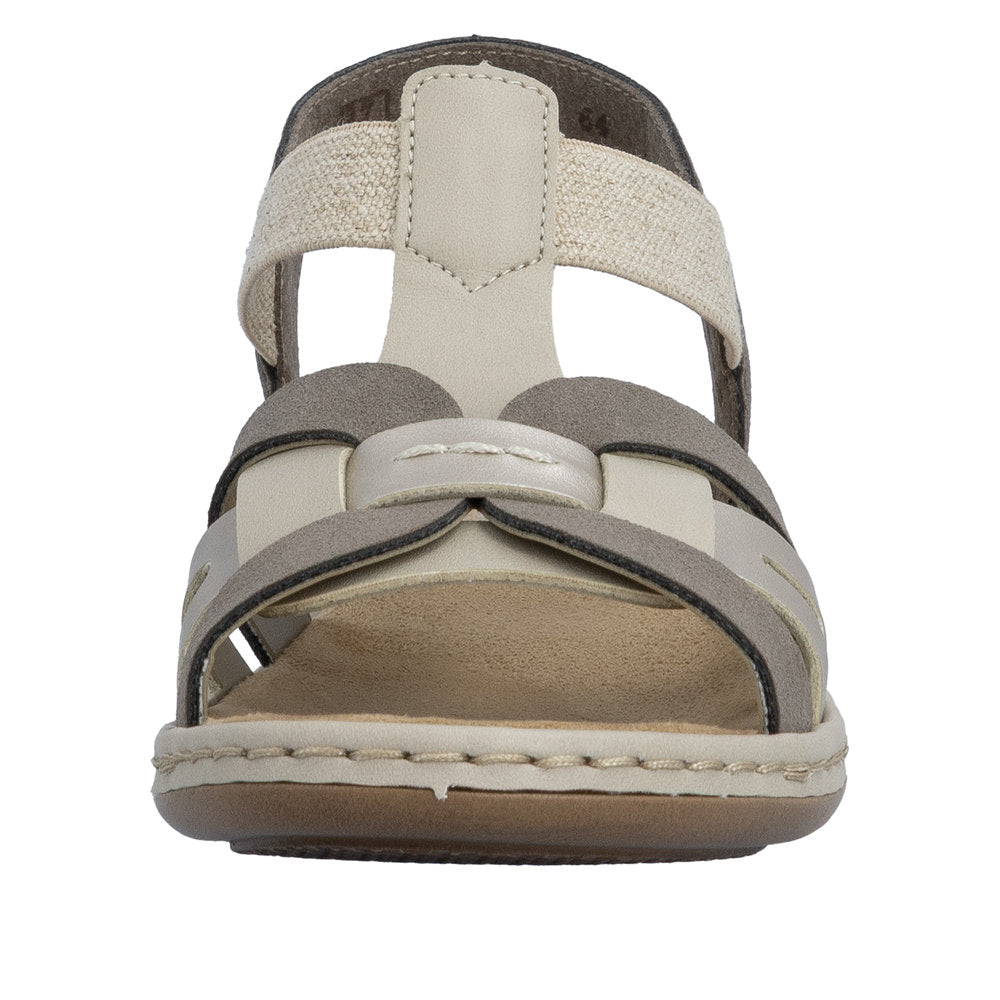 Rieker 65918-64 Regina Brown Combi Sandals