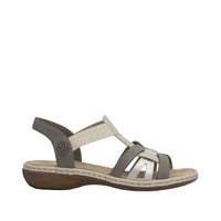 Rieker 65918-64 Regina Brown Combi Sandals