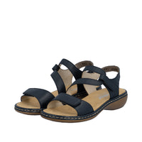 Rieker 659C7-16 Regina Navy Sandals