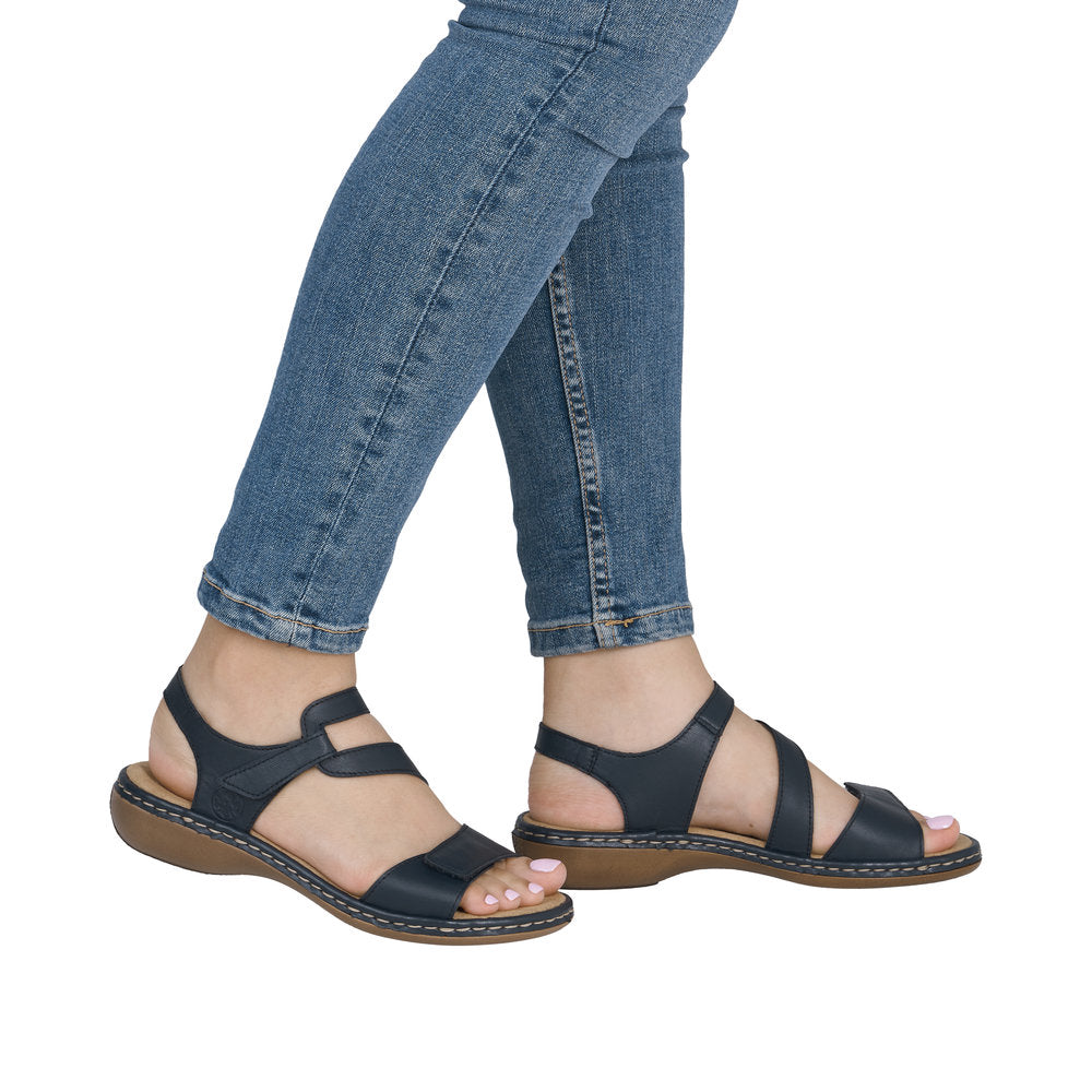 Rieker 659C7-16 Regina Navy Sandals