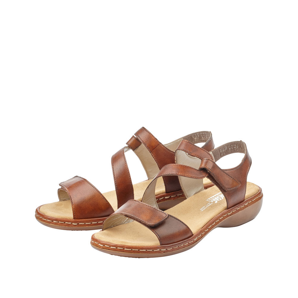 Rieker 659C7-24 Regina Brown Sandals