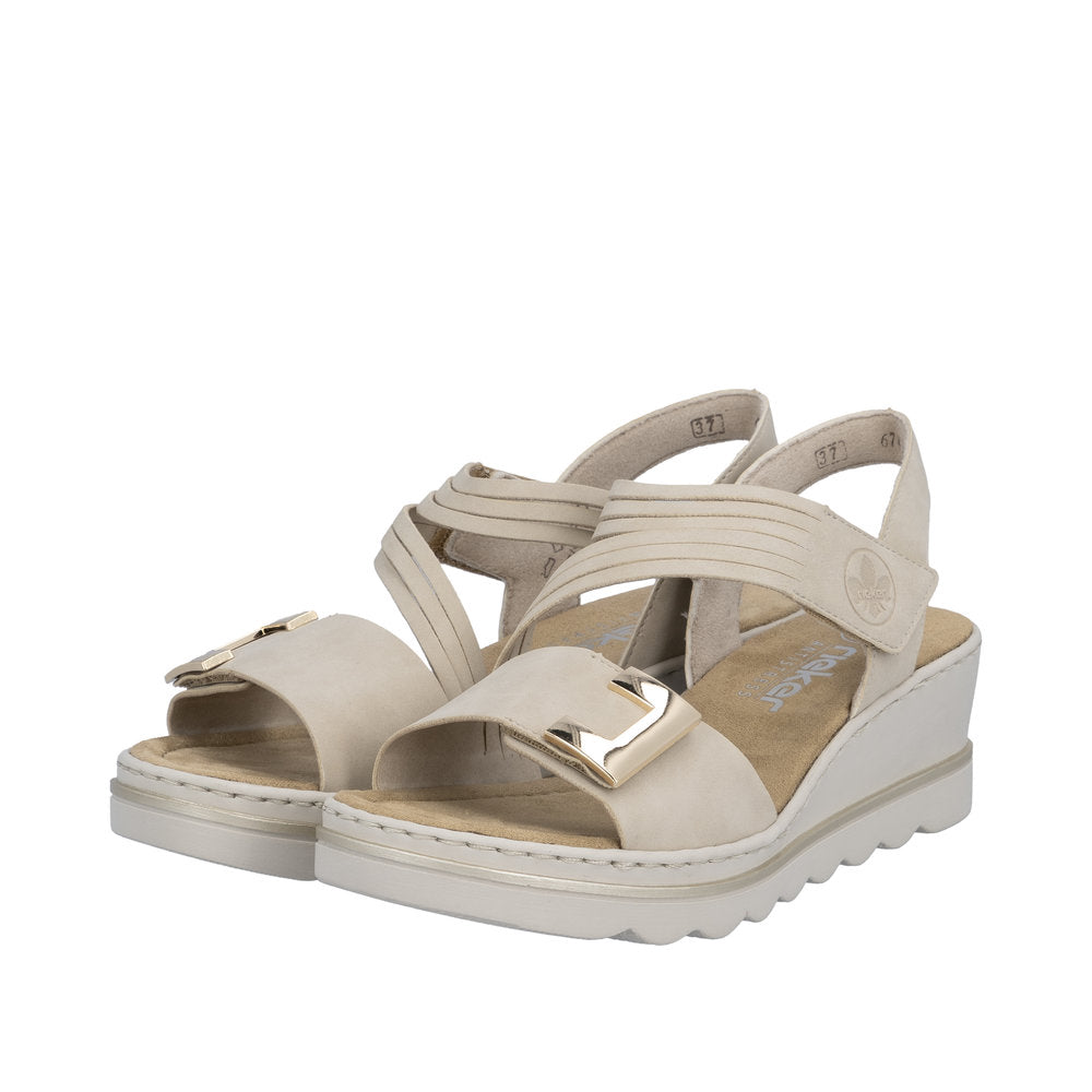 Rieker 67410-62 Rose Beige Sandals