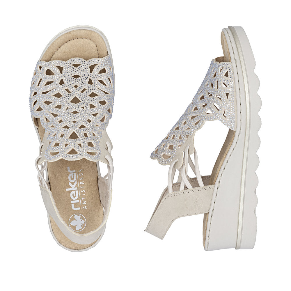 Rieker 67465-62 Rose Beige Sandals