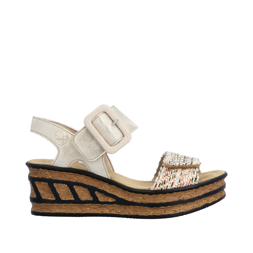 Rieker 68172-60 Rose Beige Sandals