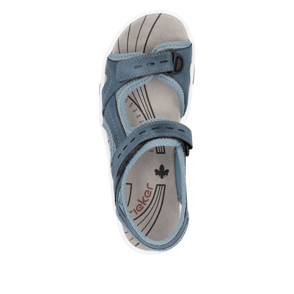 Rieker 68866-12 Clara Blue Sandals
